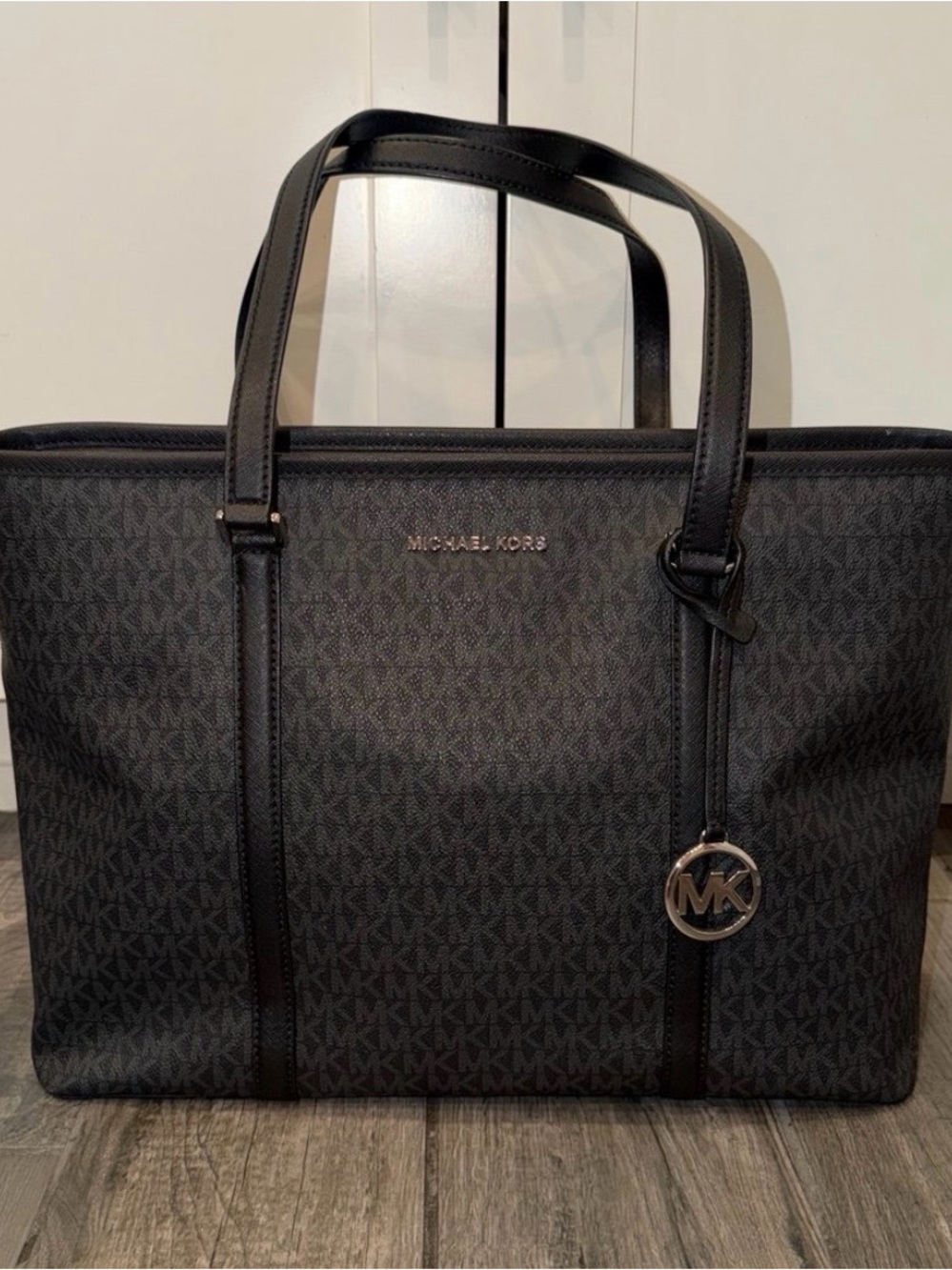 Michael Kors Black Monogram Tote